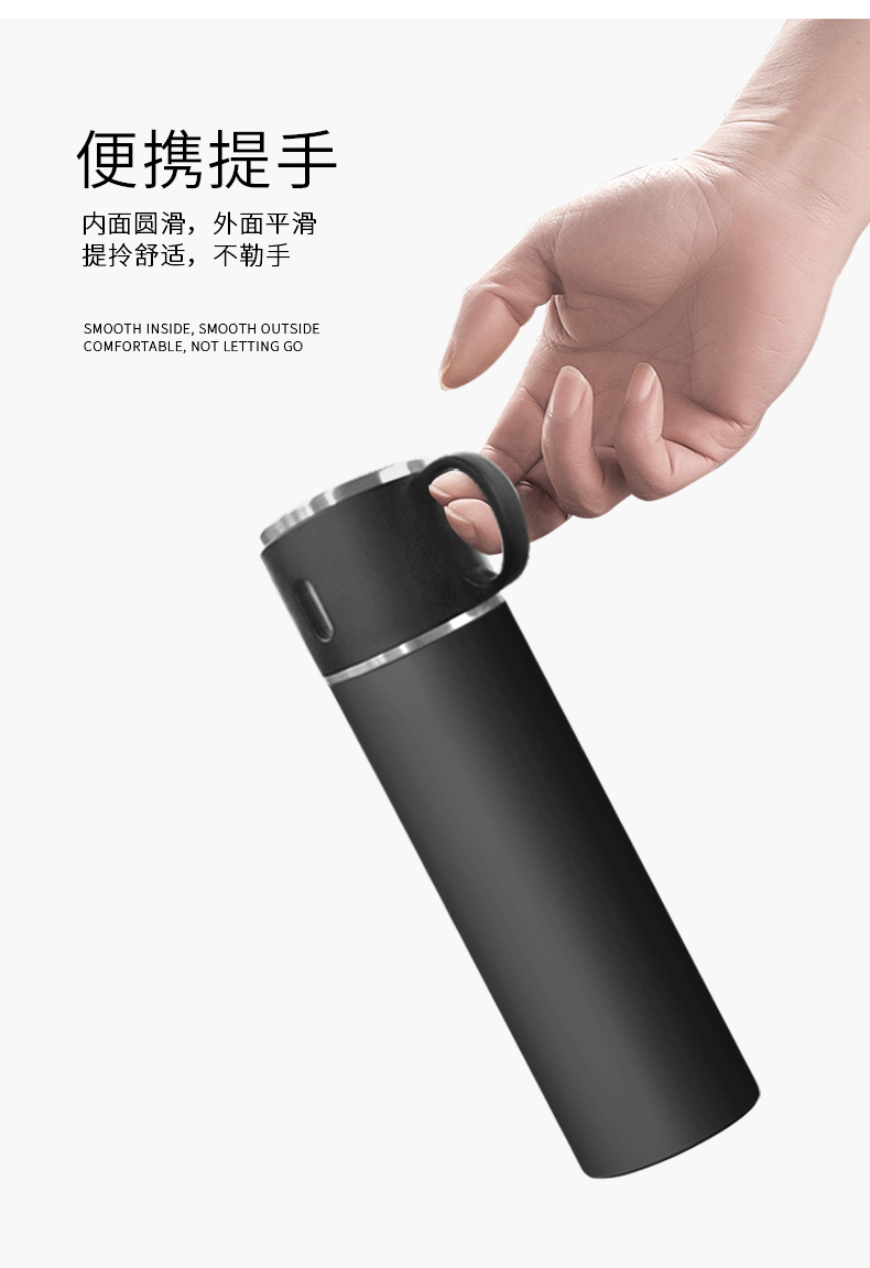 便攜提手保溫杯316不銹鋼可定制雙層不銹鋼(含轉印) 2