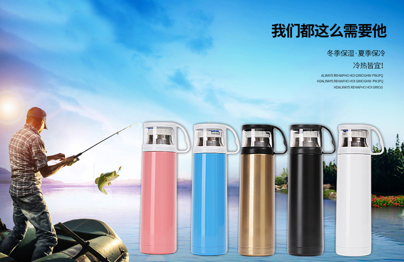 新款透明蓋不銹鋼保溫杯批發時尚創意車載水杯(含轉印) 2