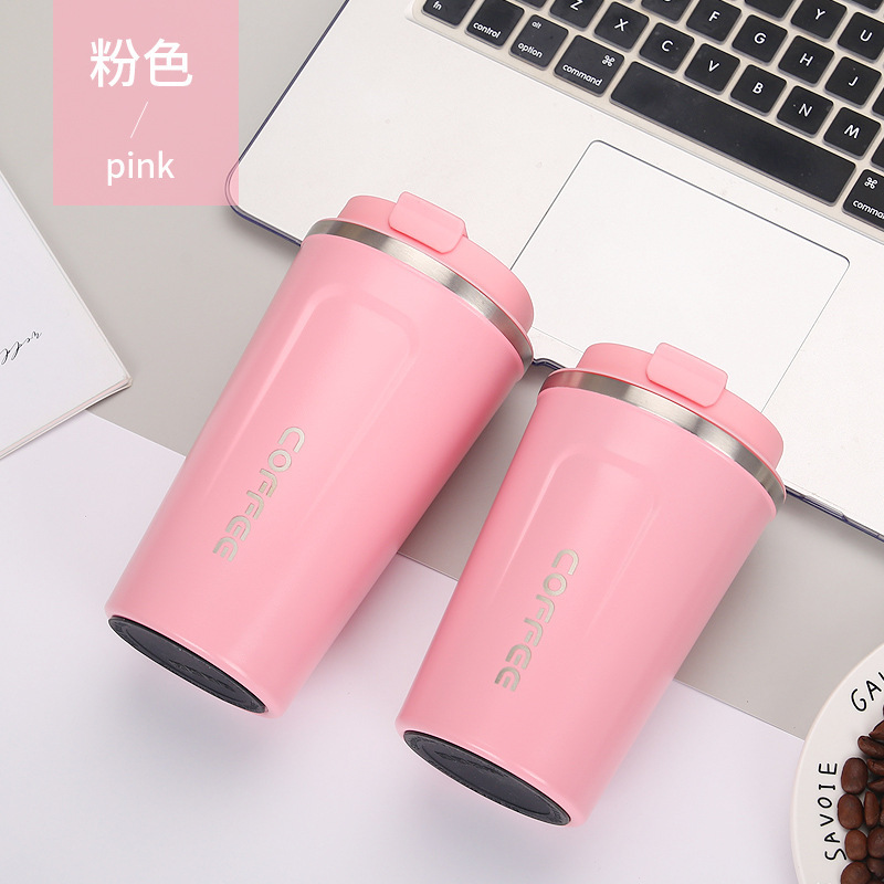 保溫杯304不銹鋼咖啡杯真空辦公創意水杯戶外車載(含轉印) 6
