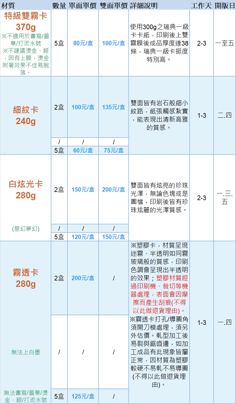 名片印製 4