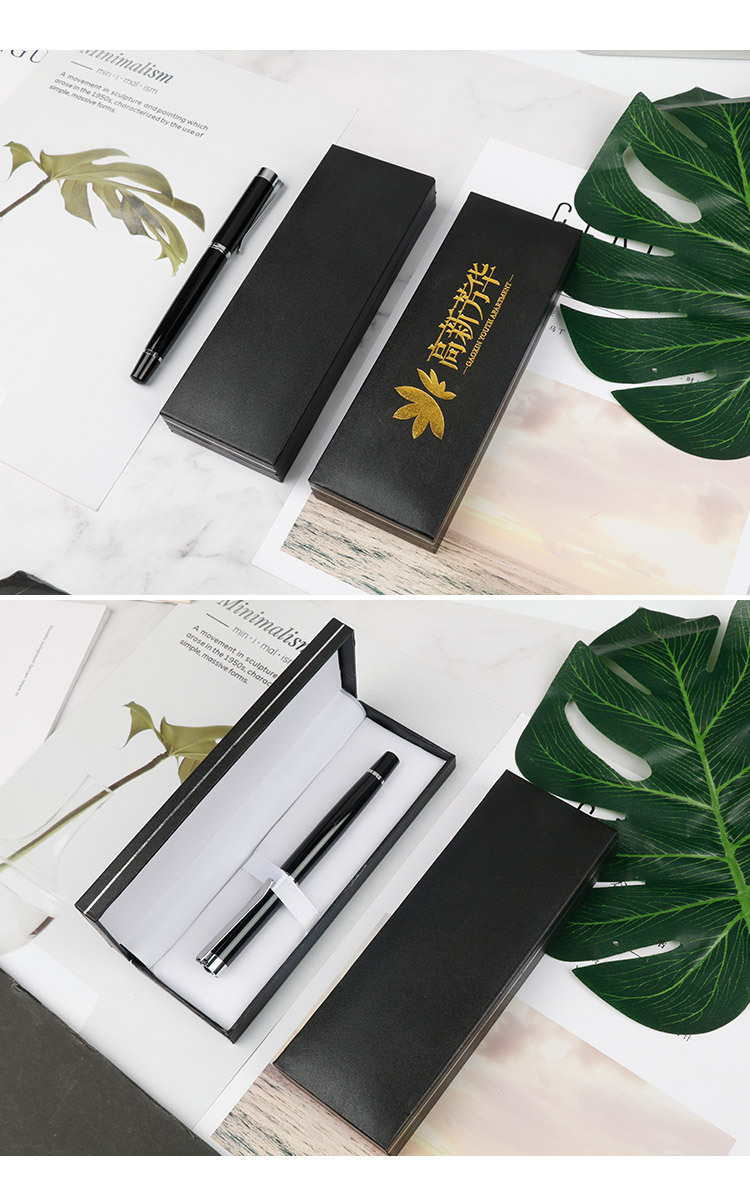 仿皮筆盒禮盒鋼筆加筆盒文具盒塑料皮盒做 logo 3