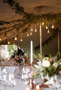 Hanging naked bulbs weddings Cape Town