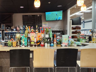 A bar in a grocery store