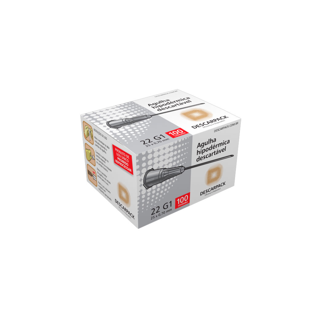AGULHA DESC. 25x7 C/100 DESCARPACK