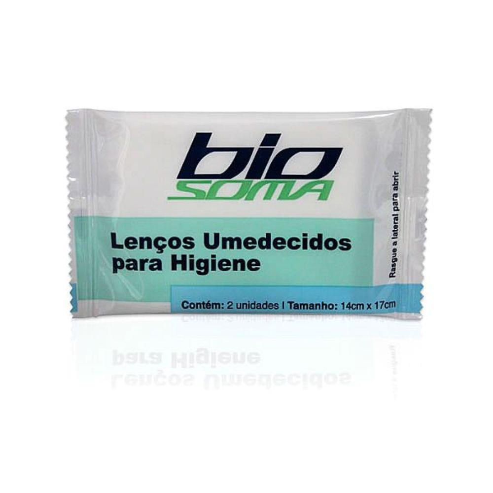 LENÇO UMEDECIDO P/HIGIENE BIOSOMA C/2