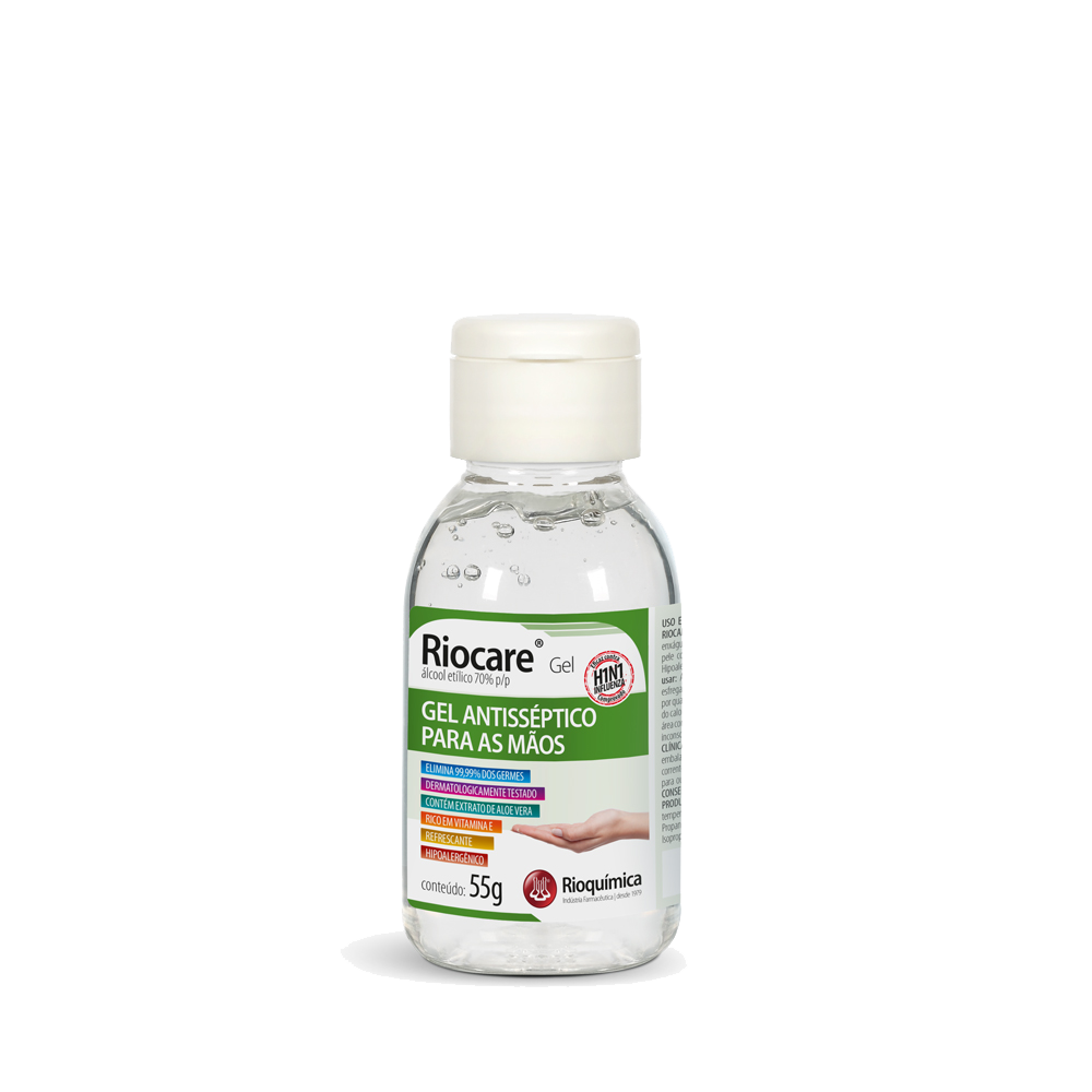 ÁLCOOL GEL   55g RIOQUIMICA RIOCARE