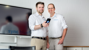 Geschäftsführung sync.blue GmbH: COO Jonas Hönge, CEO Oliver Baltz