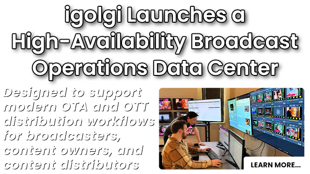 igolgi announces their new high-availability broadcast operations data center