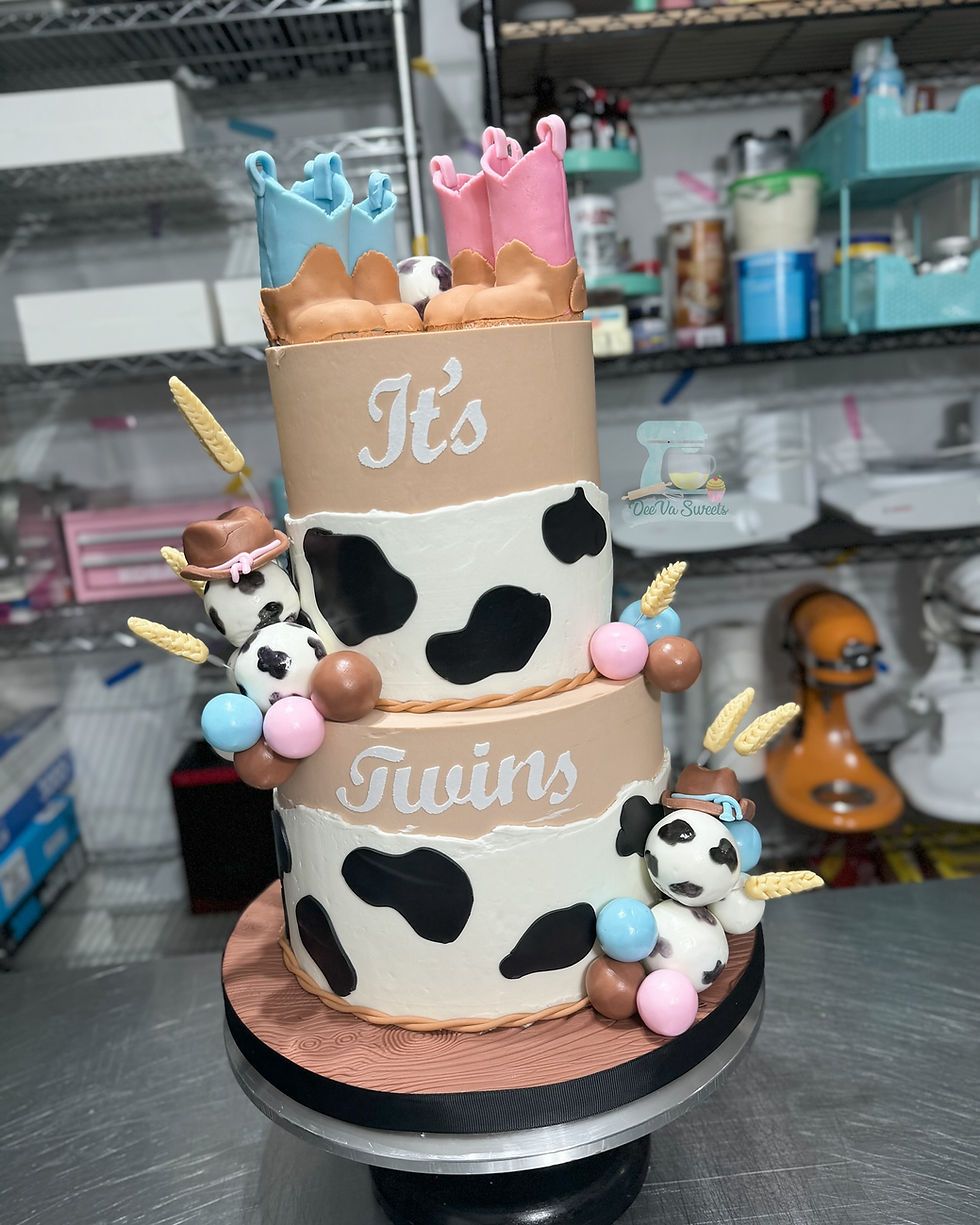 Western Baby Shower Cake