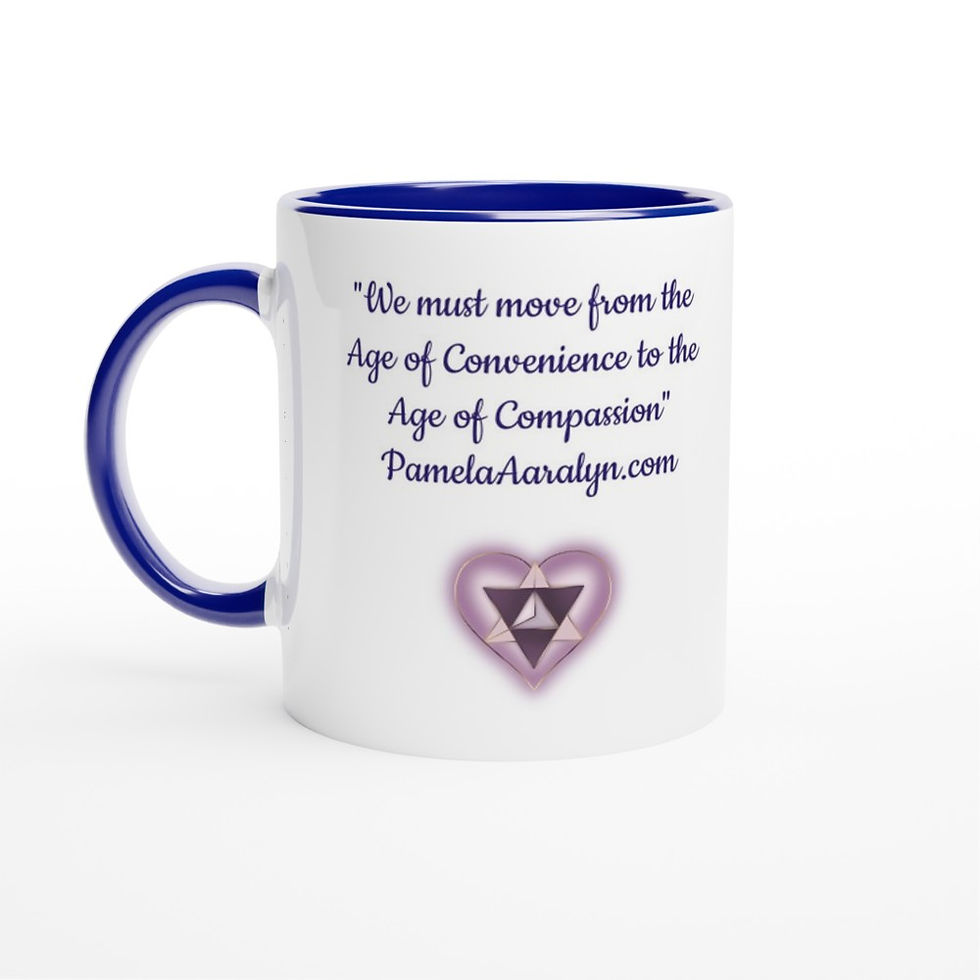 Thumbnail: Age of Compassion  | White 11oz Ceramic Mug with Color Inside