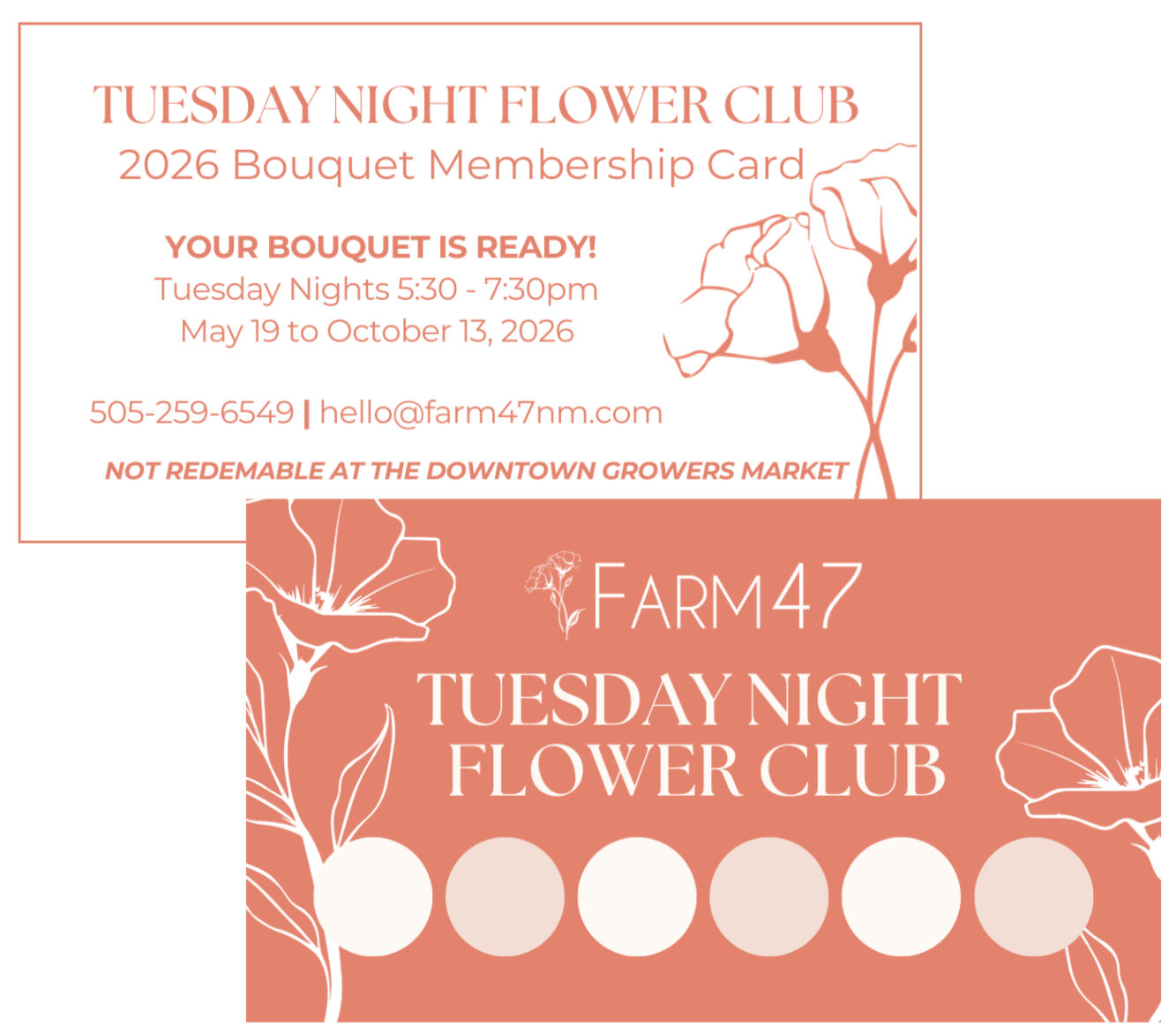 6 Bouquet Stamp Card