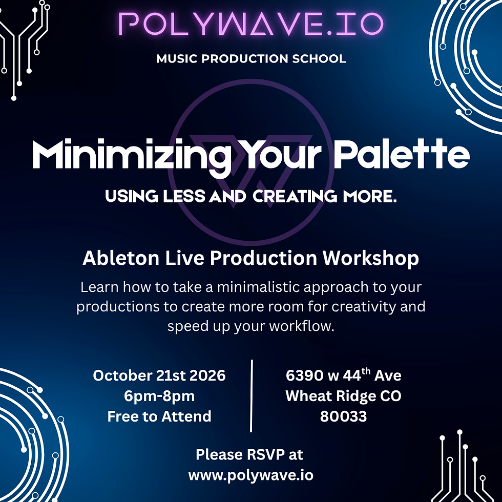 Minimizing Your Palette - Ableton Live Production Workshop