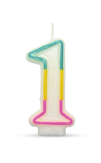 Number One Candle