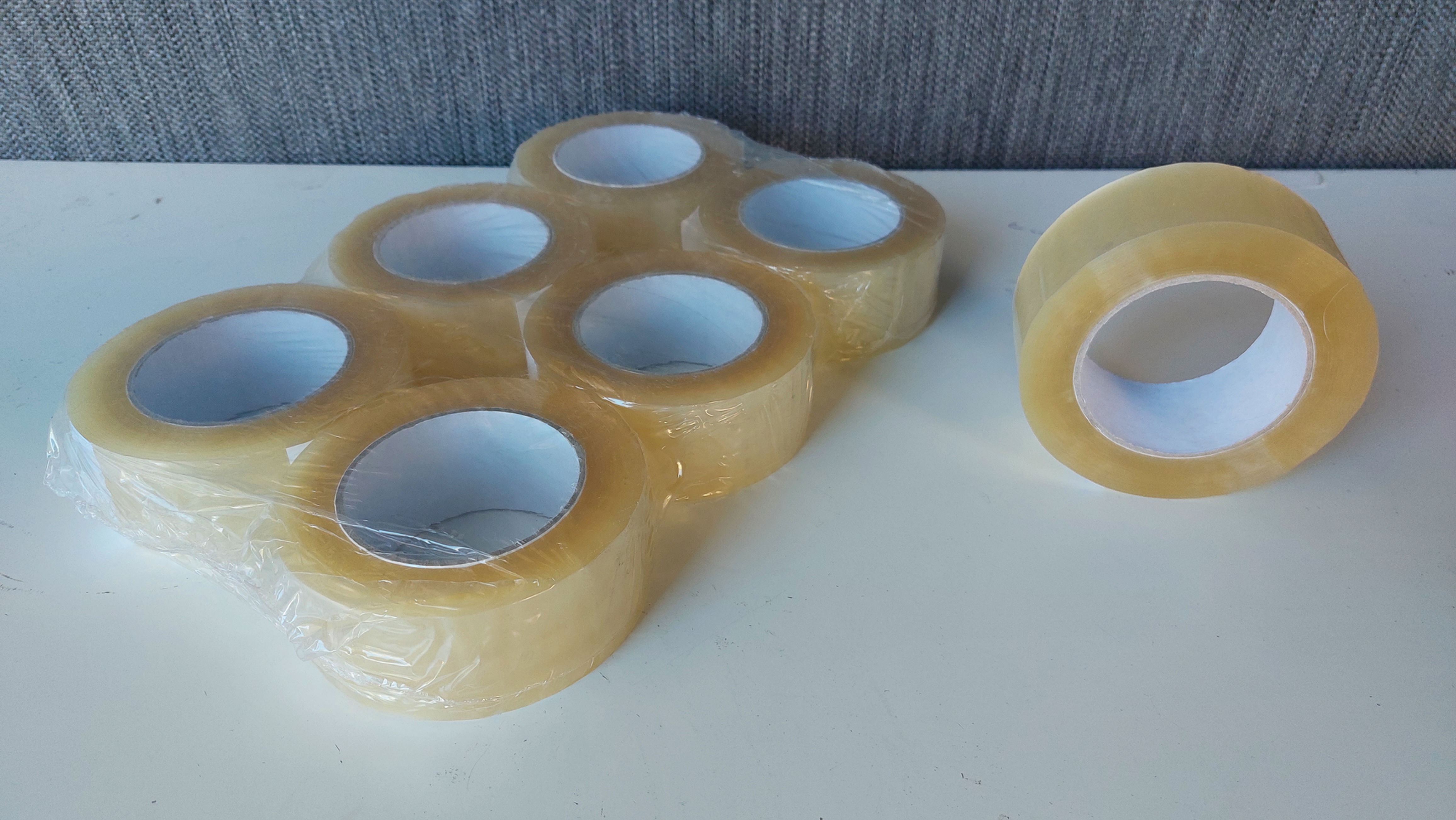 1 Pack of Hot Melt Transparent Tape - 48mm x 132m (6+1 FREE) Save €4.60