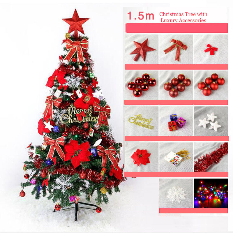 Thumbnail: 🎄1.5m Luxury Christmas Tree Decor Set ( 95 pcs deco)🎁