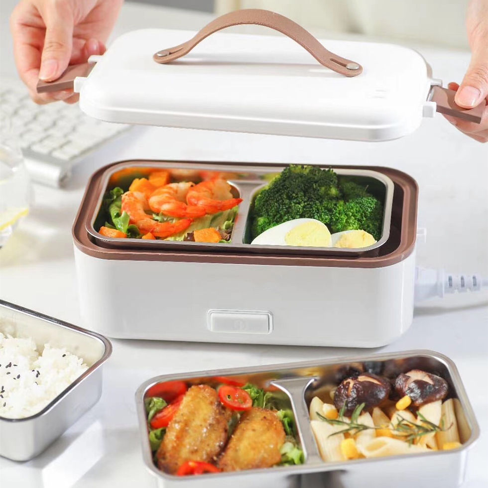 Thumbnail: Portable Electric Lunch Box Rice Cooker Food Warmer Steamer