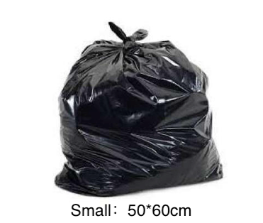 Thumbnail: Black Garbage Bags (S) _50*60cm _ 200 pcs
