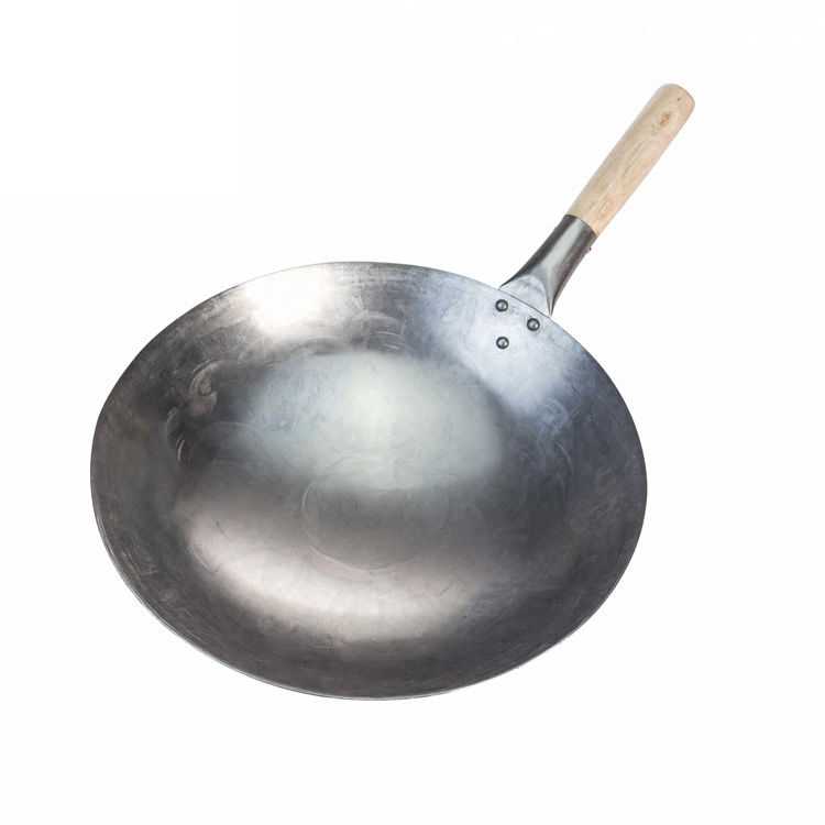 Thumbnail: 🔥Non-Stick Iron Wok with Wooden Handle🔥 Healthier & Tastier