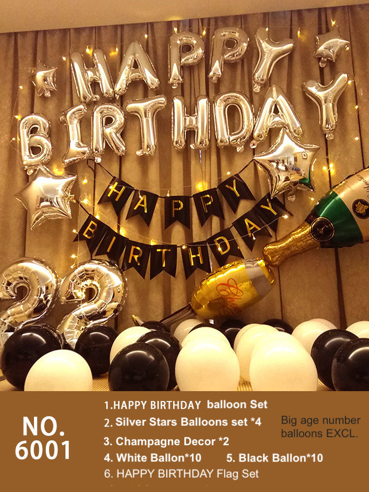 Thumbnail: Luxury Birthday Balloons Decoration Set