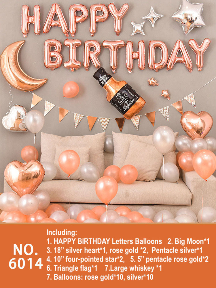 Thumbnail: Luxury Birthday Balloons Decoration Set