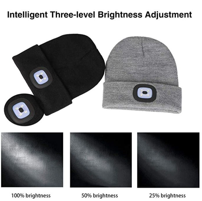 Thumbnail: Blue Wave Beanie with LED Light