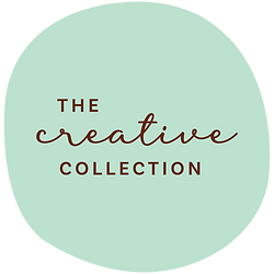 The Creative Collection logo on mint coloured background