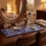 Thumbnail: Contemporary Vanity Tray - In Amethyst, Blue & Silver Color