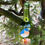 Thumbnail: Bluebird Wind Chime, Handpainted Recycled Glass