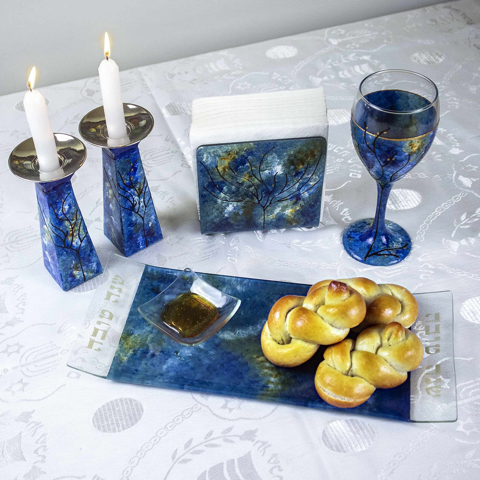 Honey & Apple Impressionist Style Ortho Set - In Blue Ocean Tone