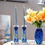 Thumbnail: Impressionist Shabbat Candle Holders in Blue Ocean Tones