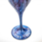 Thumbnail: Contemporary Kiddush Cup - In Amethyst, Blue & Silver Colors