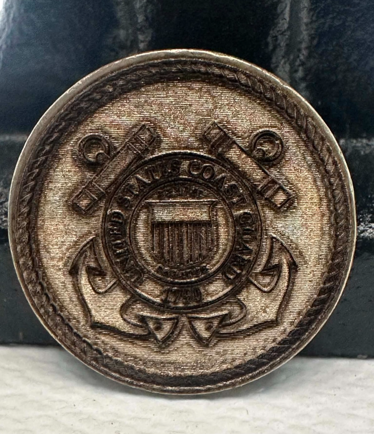 Hobo Nickel "United States Coast Guard" Genuine Buffalo Nickel