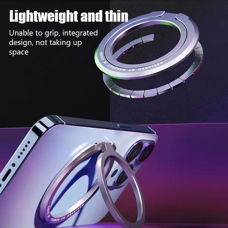 Thumbnail: Magnetic Finger Ring Holder For MagSafe Phone Smartphone Accessories for iPhone 