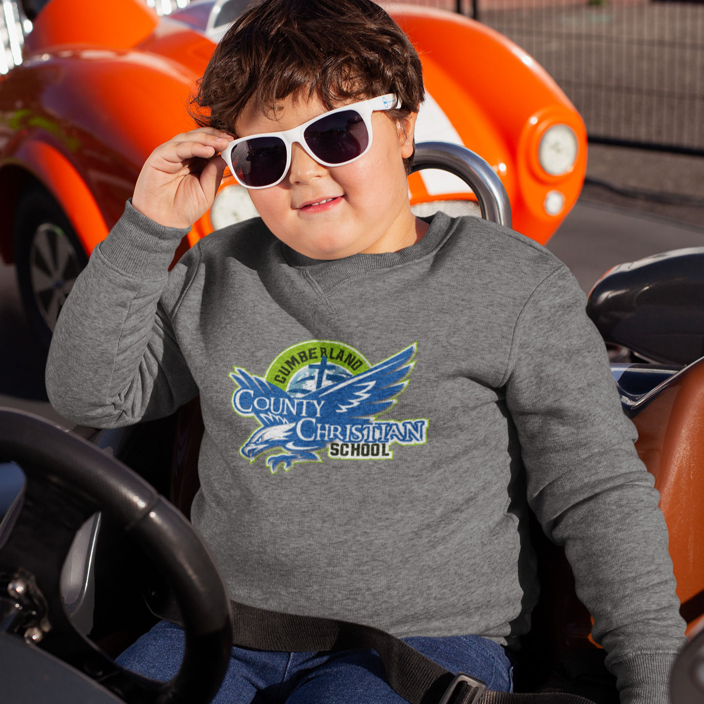 CCCS Screen Printed Youth Crewneck Sweatshirt