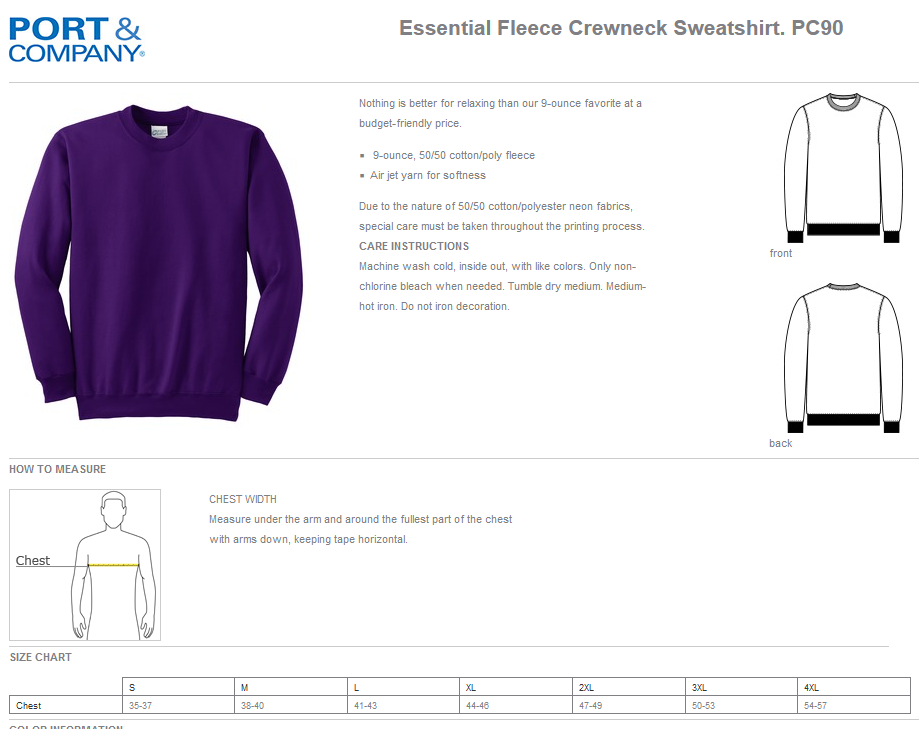 Thumbnail: CCCS Embroidered Crewneck Sweatshirt