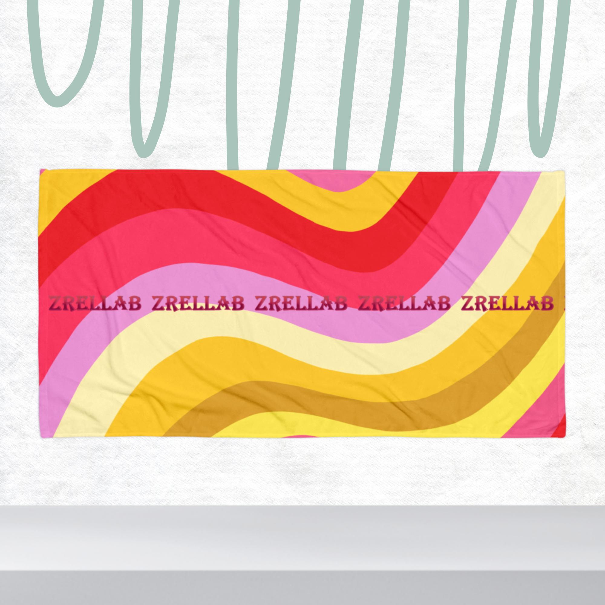 ZRELLAB LTD Cranberry Wave Towel