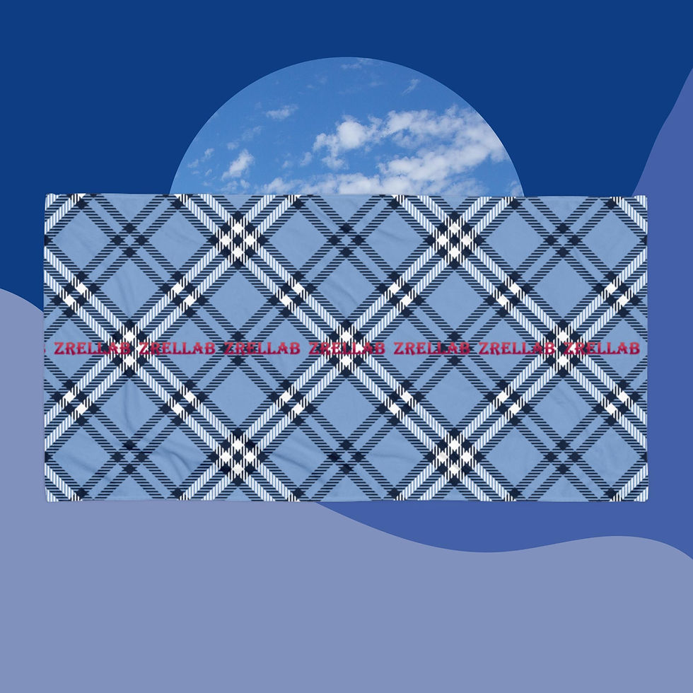 ZRELLAB LTD Double Lines Towel