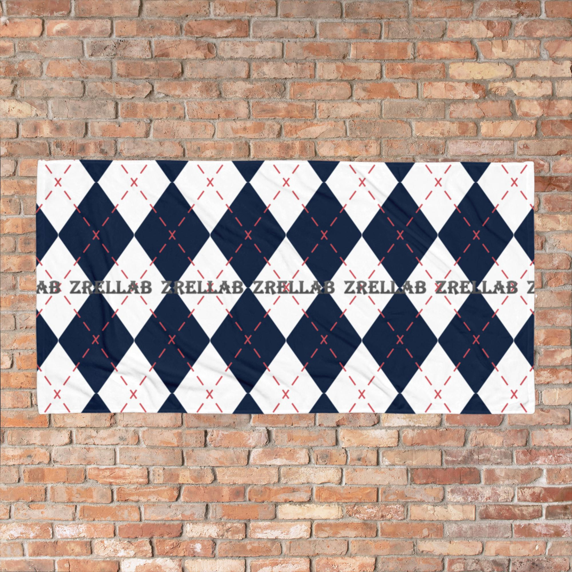 ZRELLAB LTD Argyle Line Towel
