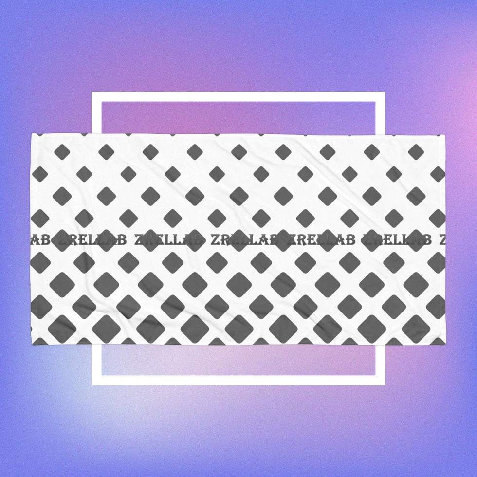 ZRELLAB LTD Falling Blocks Towel