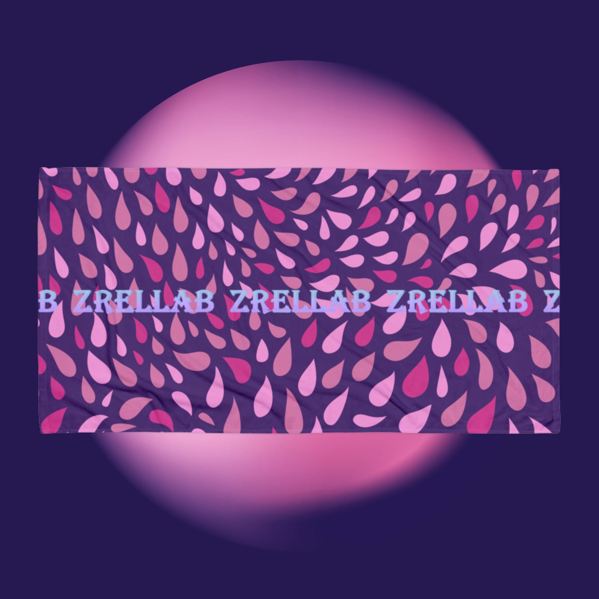 ZRELLAB LTD Pink Rain 3 Towel