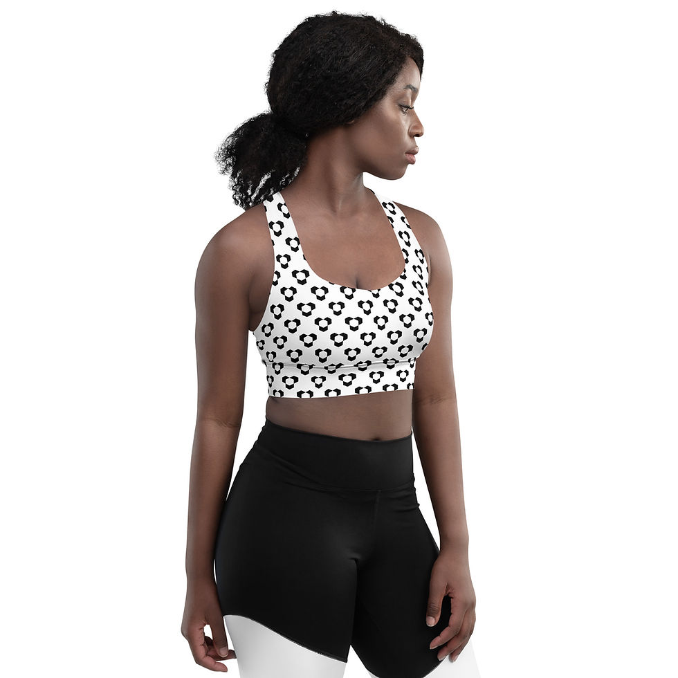 Thumbnail: ZRELLAB LTD LOGO Longline Sports Bra