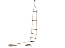 Old weathered boat ladder