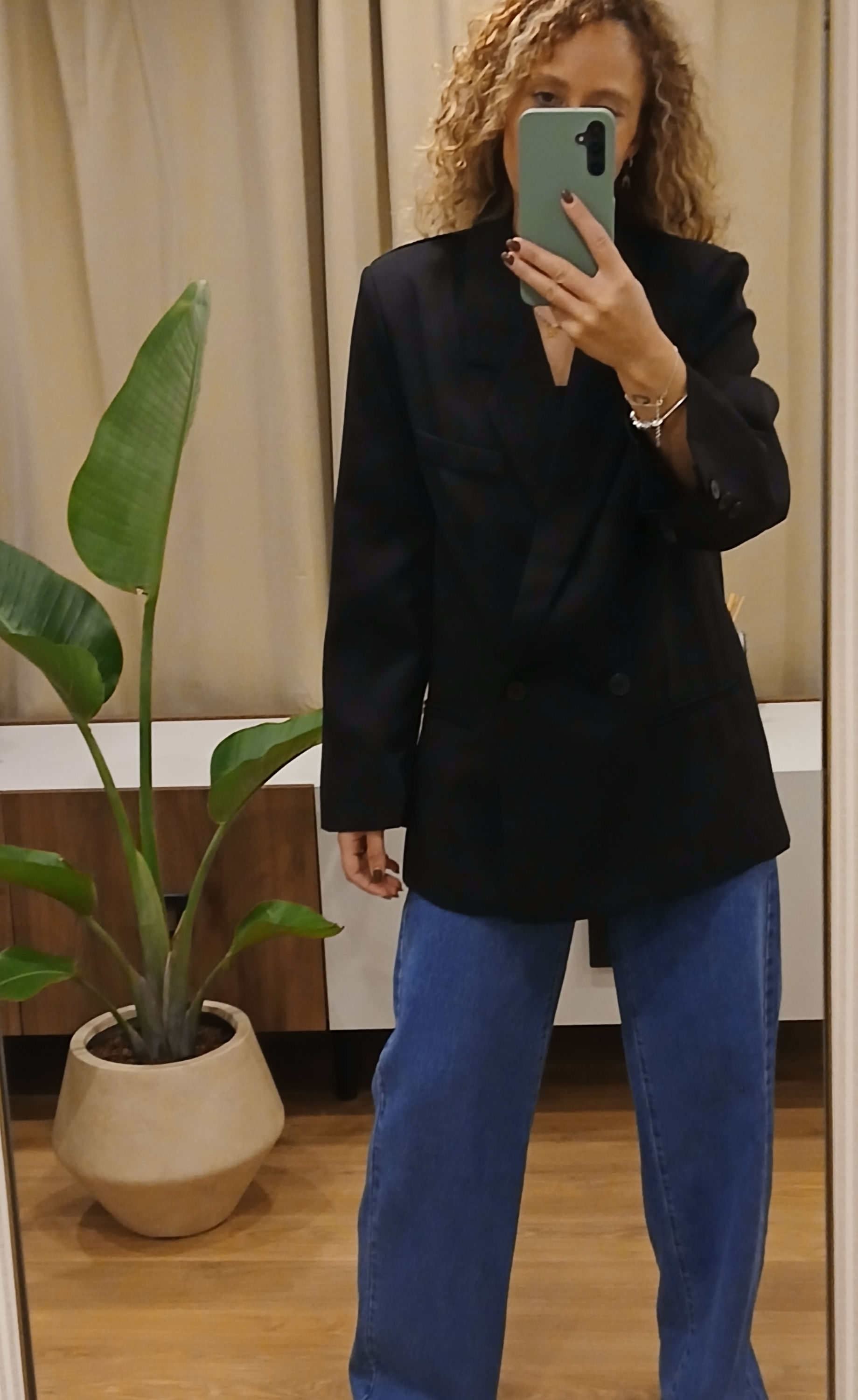 Blazer Comprido Preto Glee