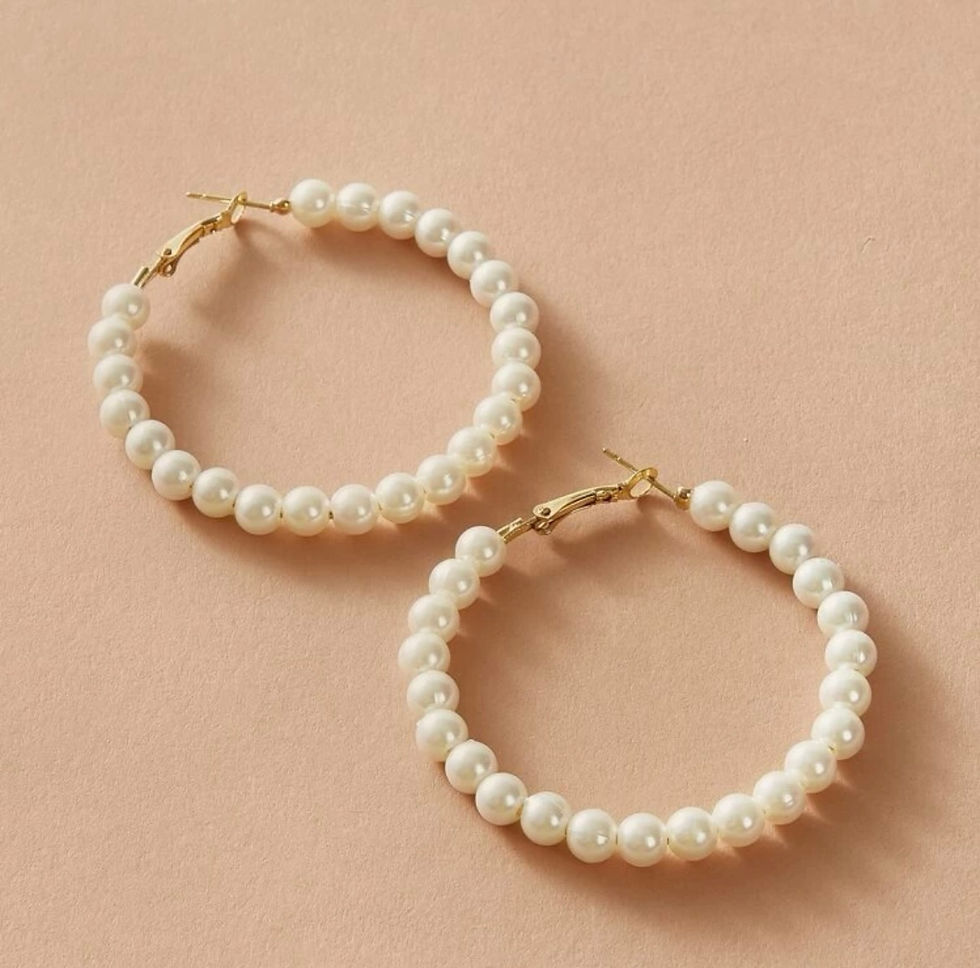 Pearl Hoops