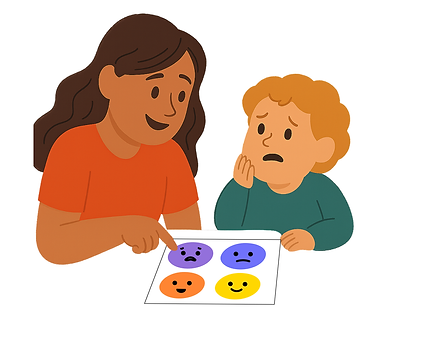 Supporting children identify and name emotions