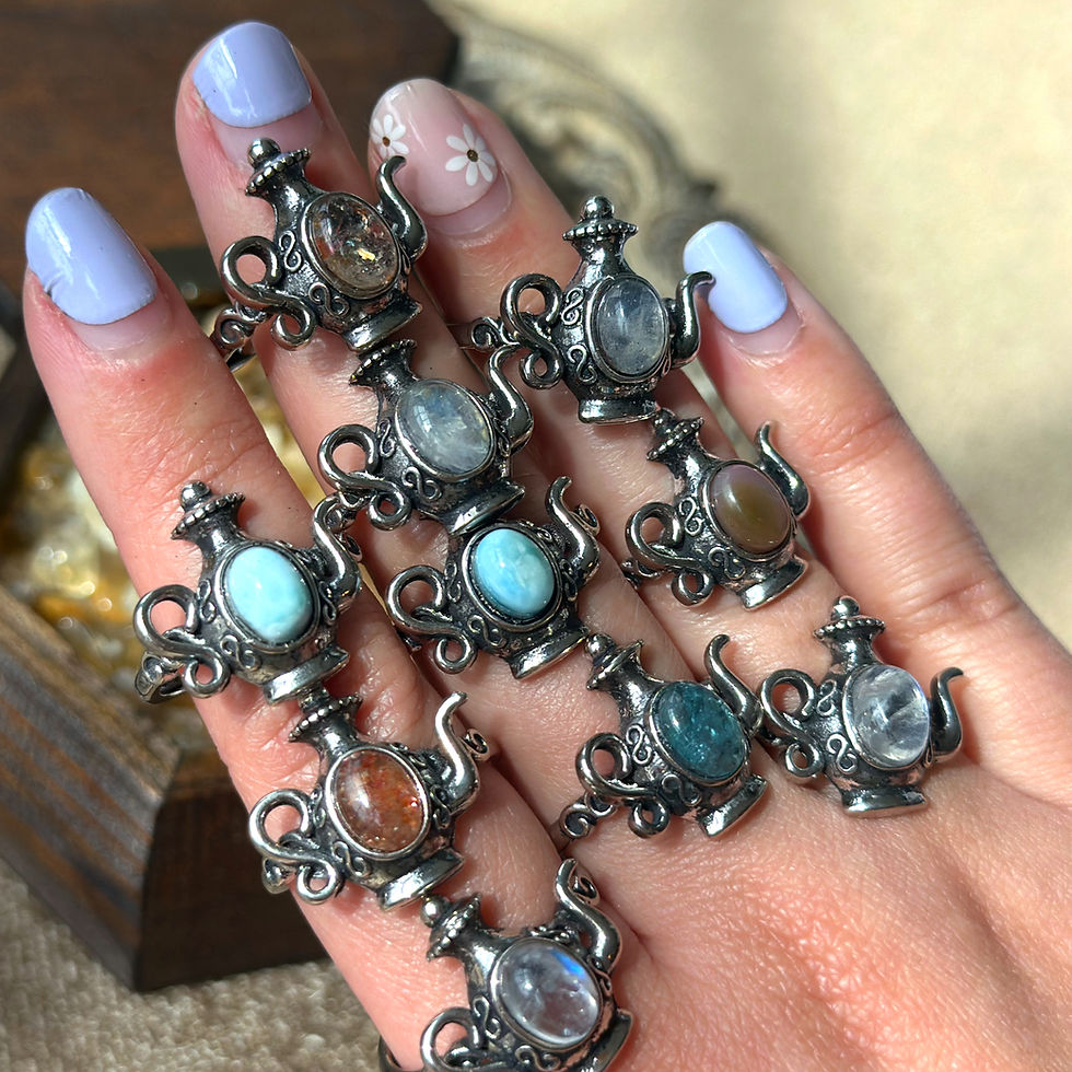 Thumbnail: Mystery Crystal Teapot Ring