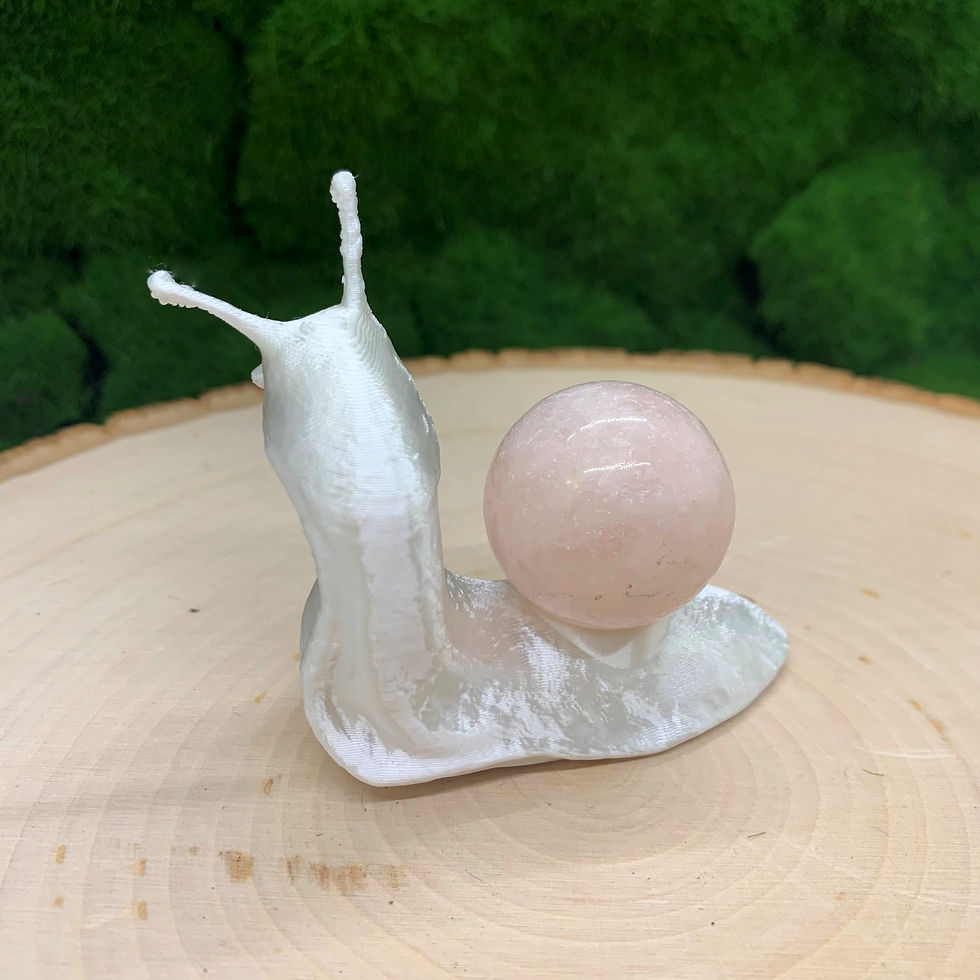 Thumbnail: Meadow - Rose Quartz Sphere Snail