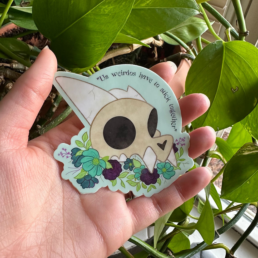 Thumbnail: Titan Skull Sticker