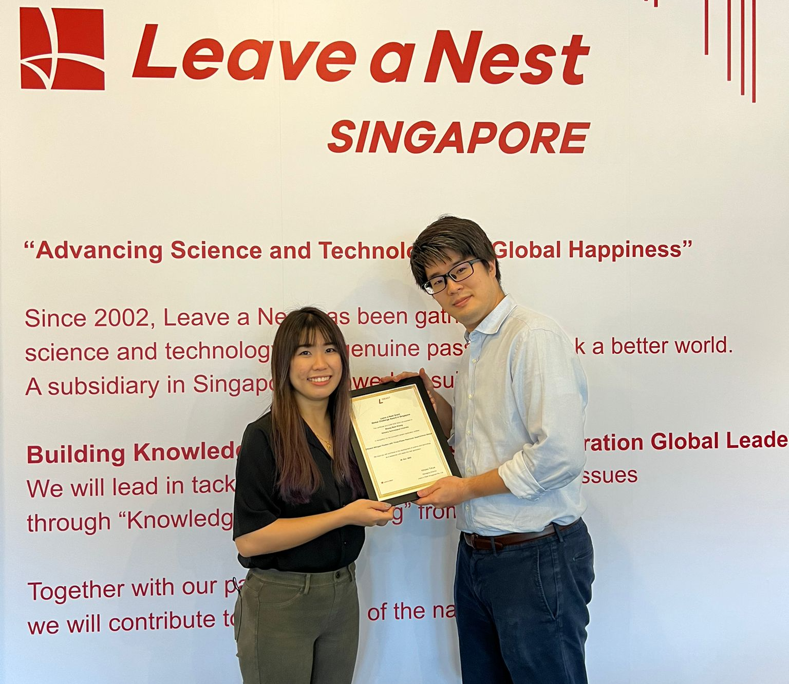 Congratulations to Siew Kheng for winning the LNest Grant Global Challenge Award 2022! Many thanks to Leave a Nest, Singapore, for this wonderful…