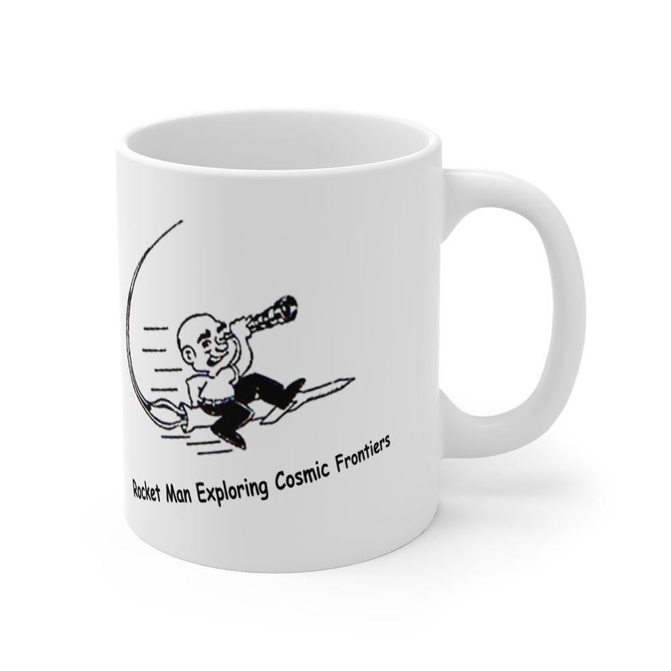 Thumbnail: Rocket Man Mug 11oz - For Space Lovers, Astronaut Fans, Unique Coffee Gift
